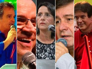 Candidatos ao Governo do RN (Foto: Assessorias de imprensa dos candidatos)