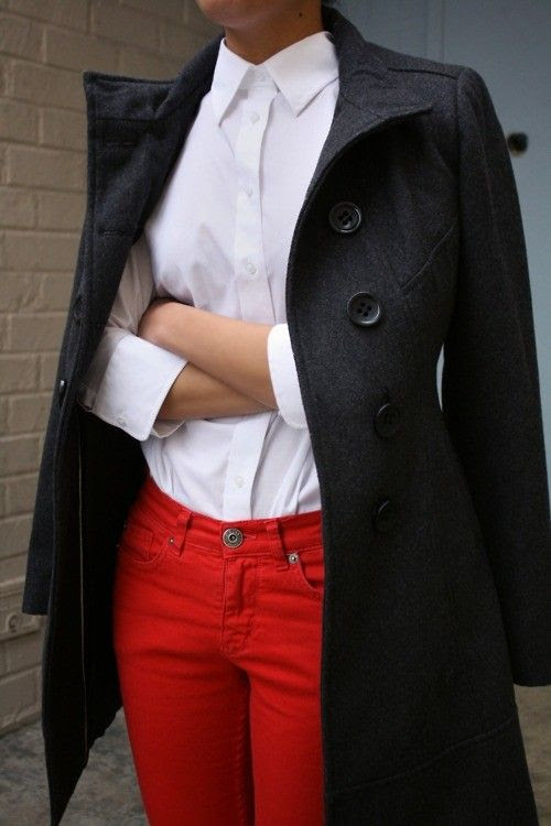 red jeans for fall