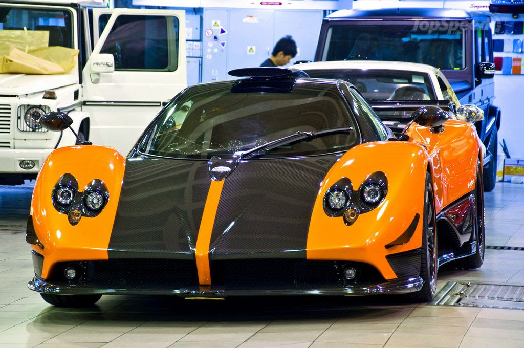 pagani zonda orange