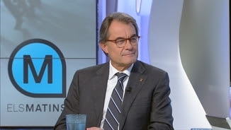 L'expresident de la Generalitat Artur Mas durant l'entrevista al programa "Els matins" amb motiu del quart aniversari del 9N