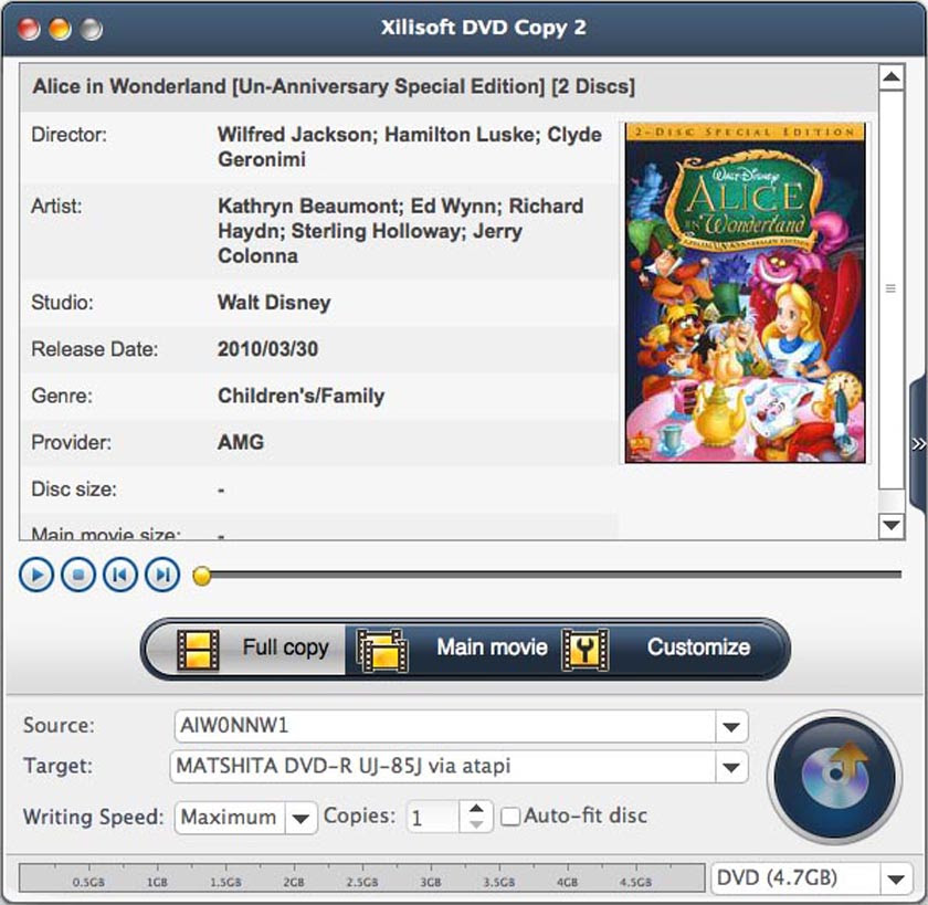 DVD Copy for Mac - Mac DVD copy software to clone DVD on Mac