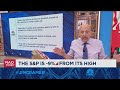 Pres. Trump says he's not focused on the stock market, says Jim Cramer