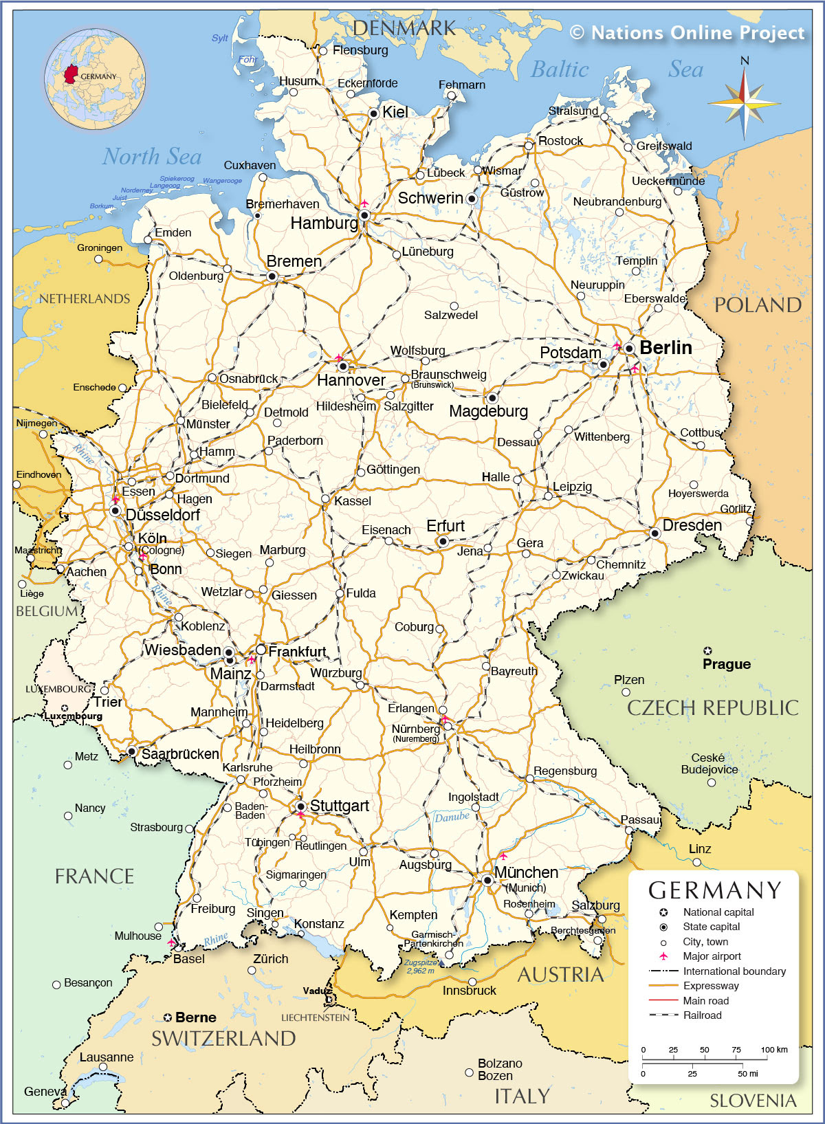 GERMANY MAP - Map Of City