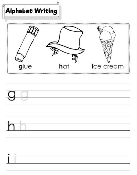  alphabet writing worksheets for kindergarten alphabet writing