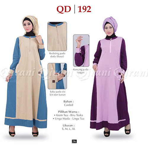 Gambar gamis qirani terbaru