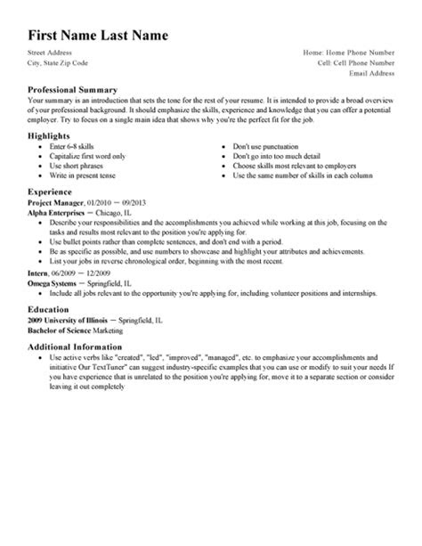 12 Top Professional CV Examples & CV Templates | LiveCareer