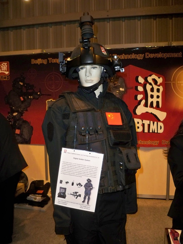 At MILIPOL 2011 Chinese Defence Company Beijing TongMeiDa Science and Technology Development Co., Ltd presents its Digital Soldier System with Real Time Network Communication Technology.