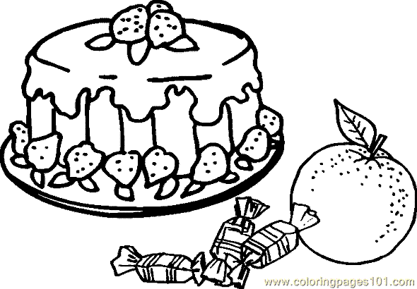 free printable coloring page Food Coloring Page 02 Food 