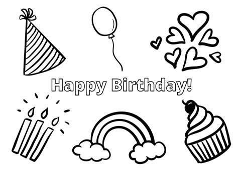 Free printable happy birthday cards. happy birthday coloring cards add a little adventure