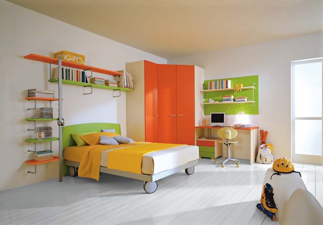Kids rooms decor ideas: using colors