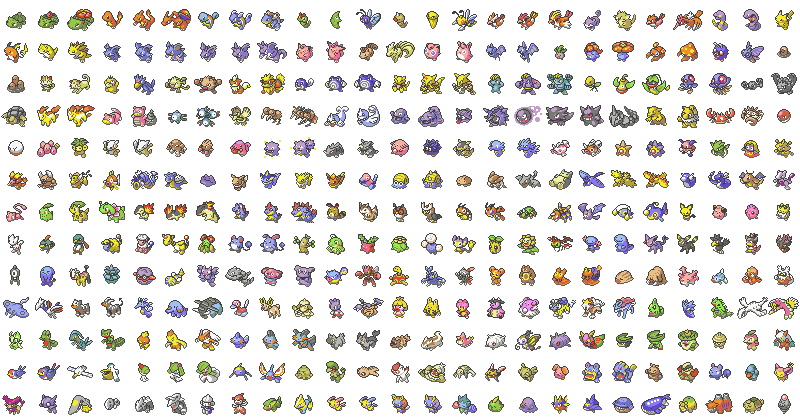 全ポケモン通常 色違い一覧表 ブラックホワイト進化早見表 ポケモン素材画像 ものくろにくる