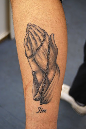 praying hands tattoo. praying hands tattoo, healed