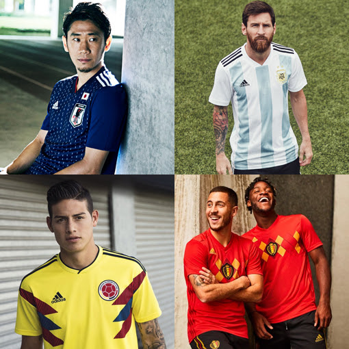 W杯本番へ各国代表がユニホームを刷新 伝説のデザインが続々と復活 サッカーダイジェストweb