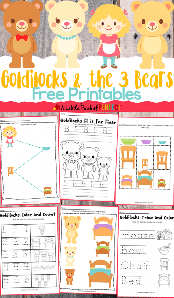 Free Goldilocks & The Three Bears Printables | Free Homeschool Deals