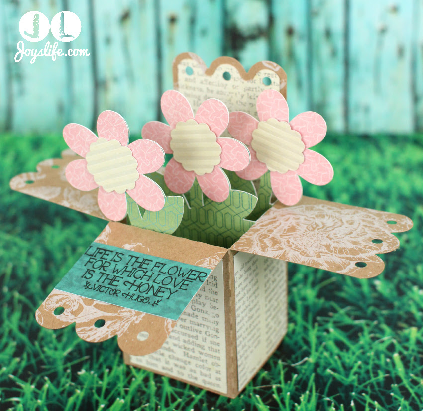Download 3d Pop Up Flower Card With Silhouette Cameo And Sei
