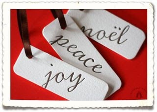 Joy Peace Noel Tags