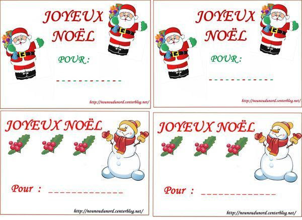 Des Etiquettes A Imprimer Pour Vos Cadeaux De Noel