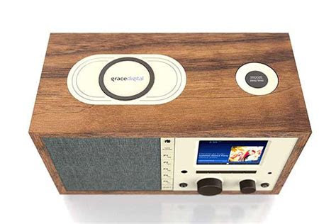 Not having to look for that cable… this is our new notification center. Grace Mondo+ Classic Internet Radio with WiFi, Bluetooth