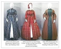 1840's - 1860's Ladies Wrapper, Work-Dress, Morning Gown or Maternity Dress Pattern