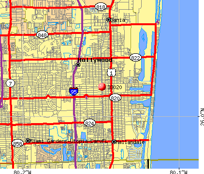 Hollywood Florida Zip Code Map 33020 Zip Code (Hollywood, Florida) Profile   homes, apartments 