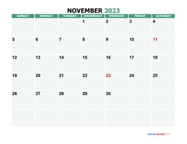 Free printable november 2023 calendar pages. november 2023 printable calendar calendar quickly