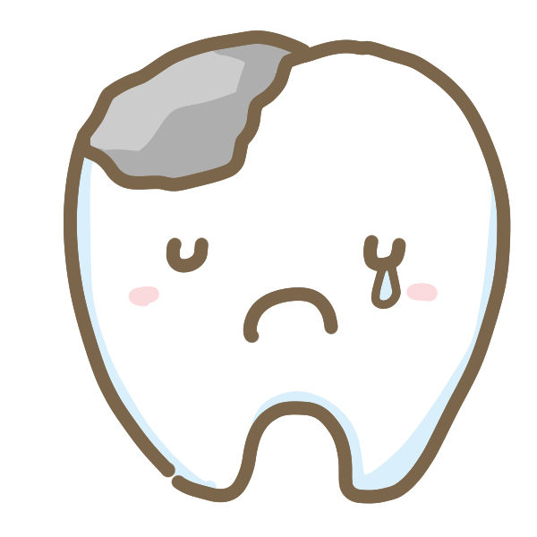 虫歯のイラスト かわいいフリー素材が無料のイラストレイン