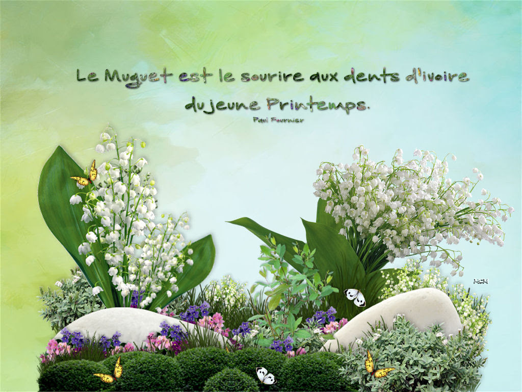 Fond Ecran Citation Muguet Mcreations