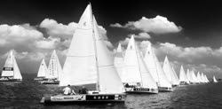 J/80s sailing off China
