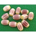 Margele chevron ametist oval 14 2b