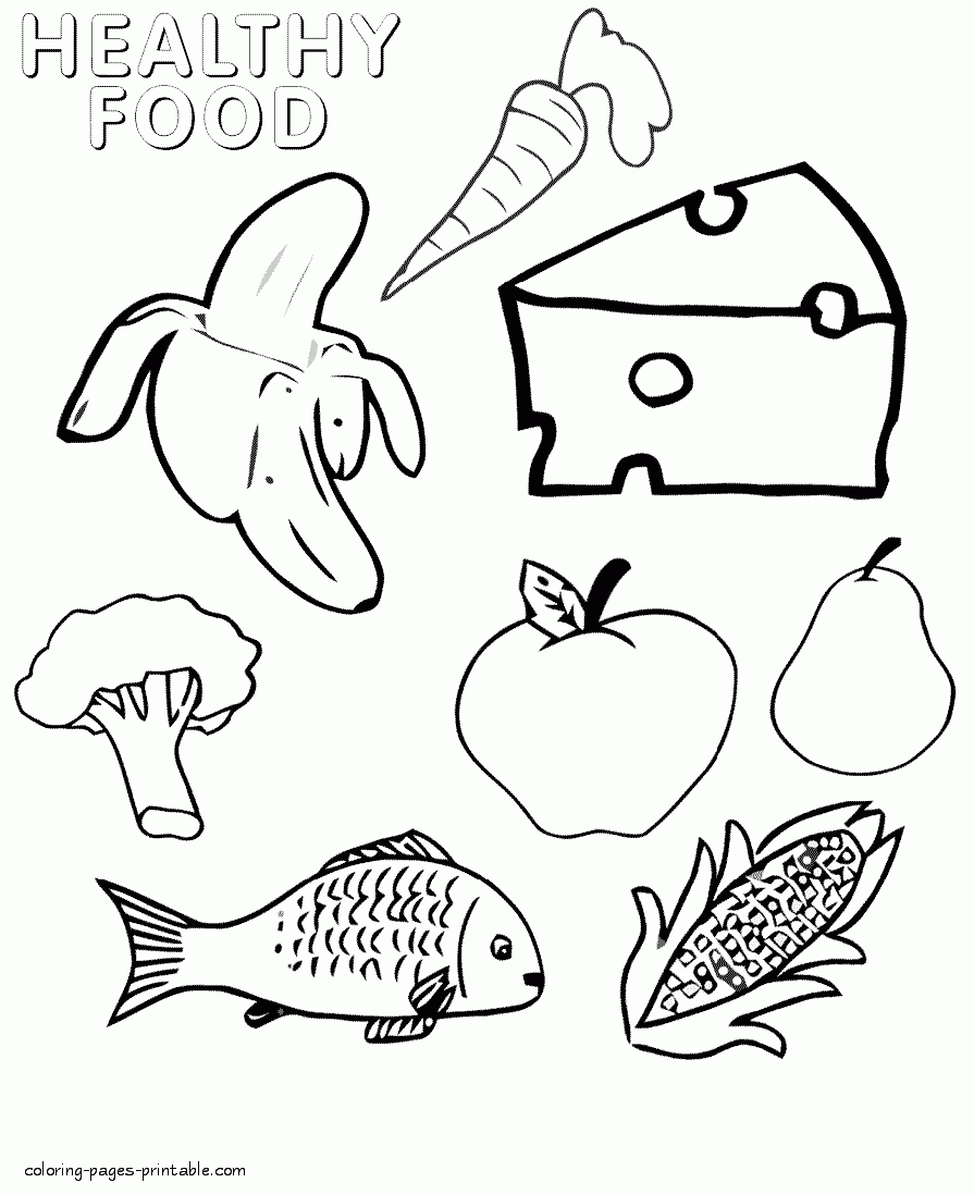 healthy food coloring pages 46 GIF