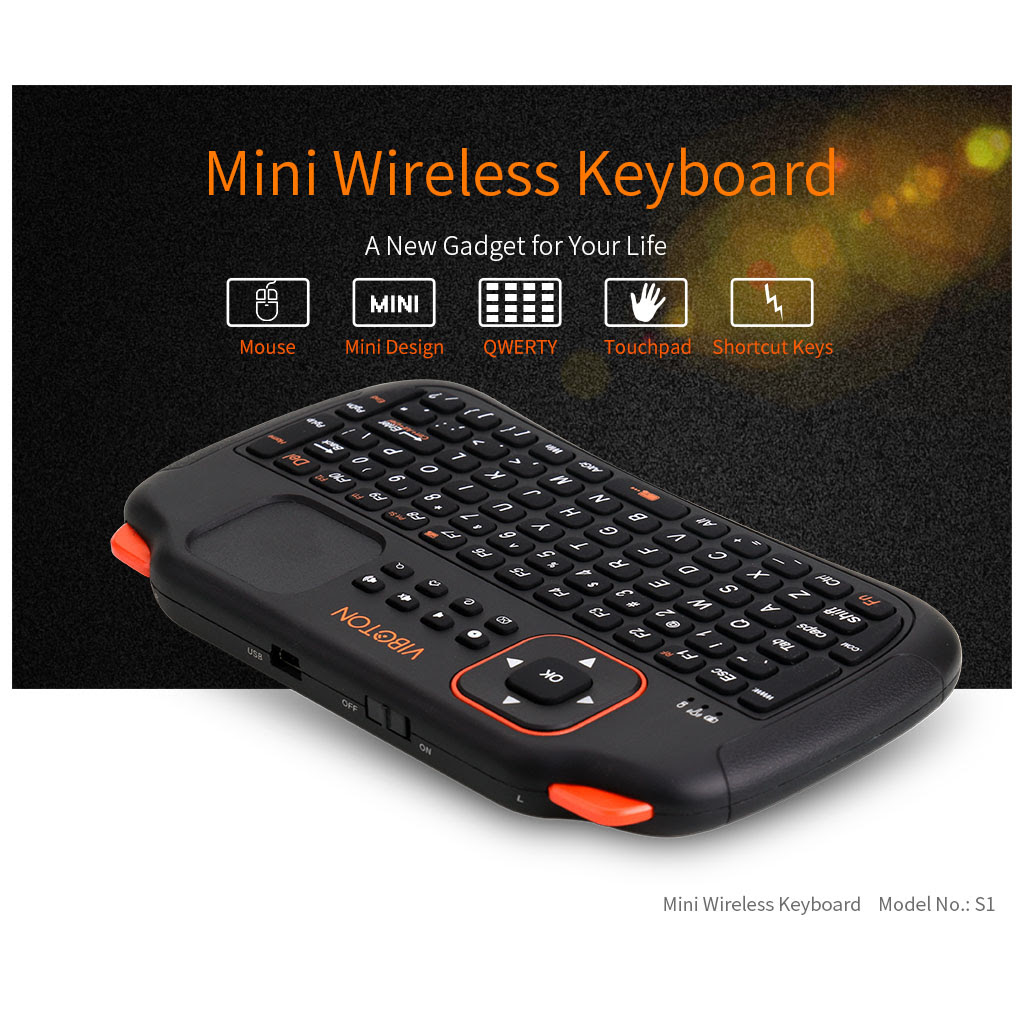 Wireless Mini Keyboard English Russian Mouse Handheld 2.4GHz Wireless Keyboard Touchpad for TV BOX Android X96 Laptop PC