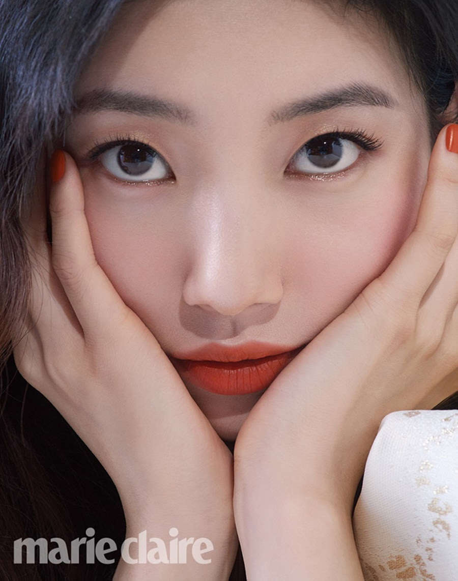 フォト 愛らしいスジ メイクもファッションにピッタリ Marie Claire Chosun Online 朝鮮日報