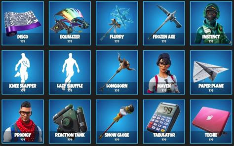 fortnite items leak reveals tons   outfits
