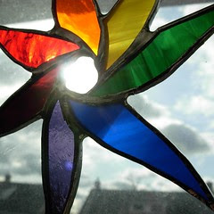 Rainbow starflower suncatcher