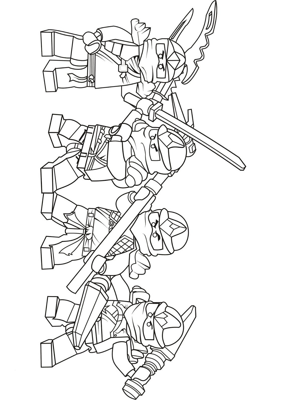 Ninjago Lego Nya Coloring Page - Free Coloring Pages Online