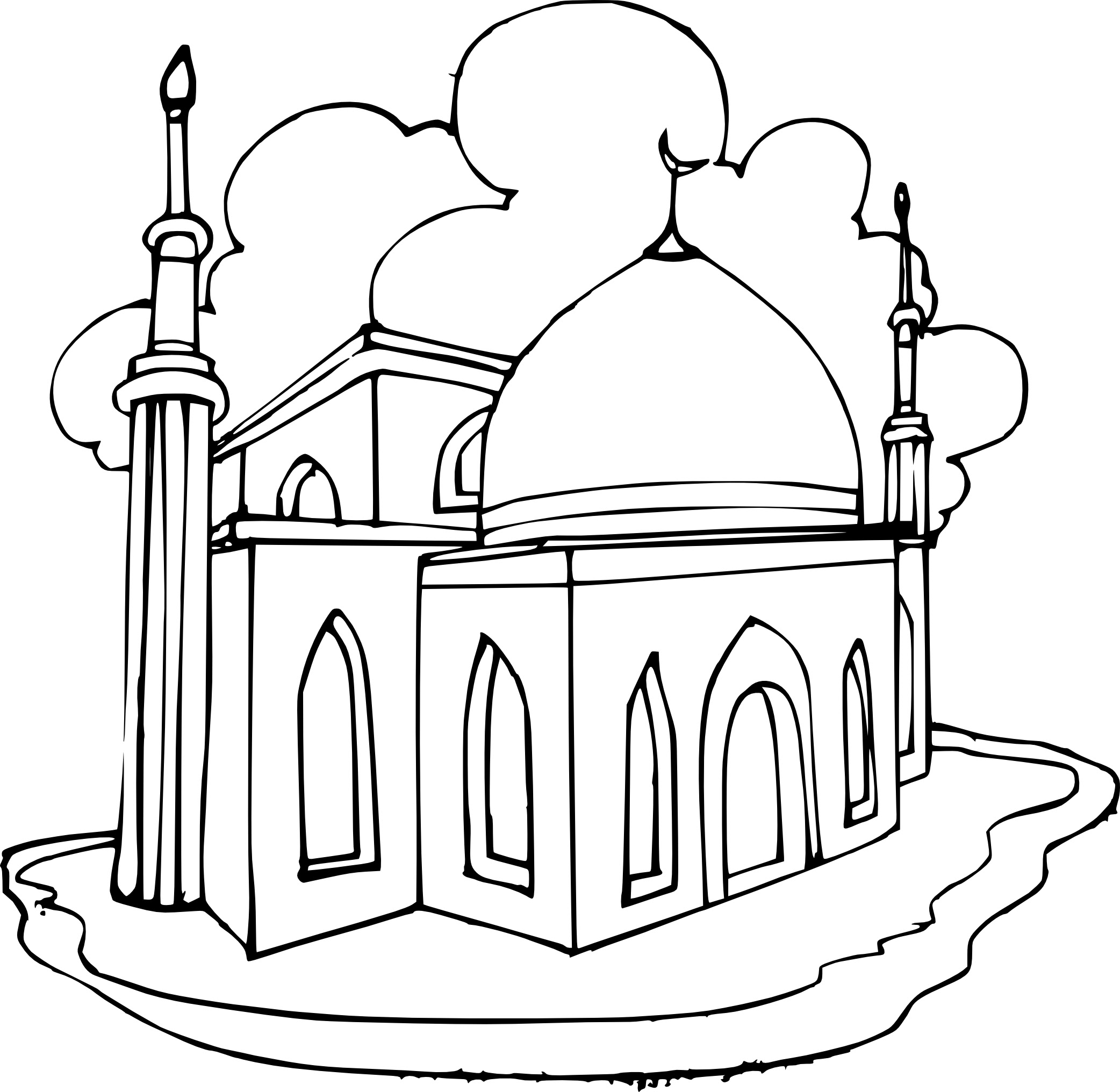 Coloriage Mecque à imprimer