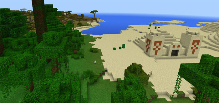 Desert Temple At Spawn Minecraft Pe Seeds