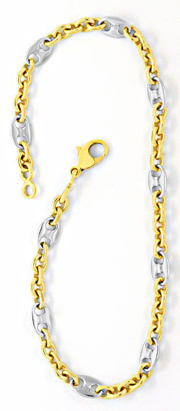 Originalfoto ARMBAND BOHNEN MARINA SCHIFFSANKER ANKER BICOLOR