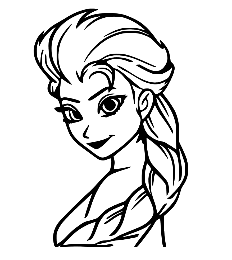 Download Elsa Head Silhouette at GetDrawings | Free download