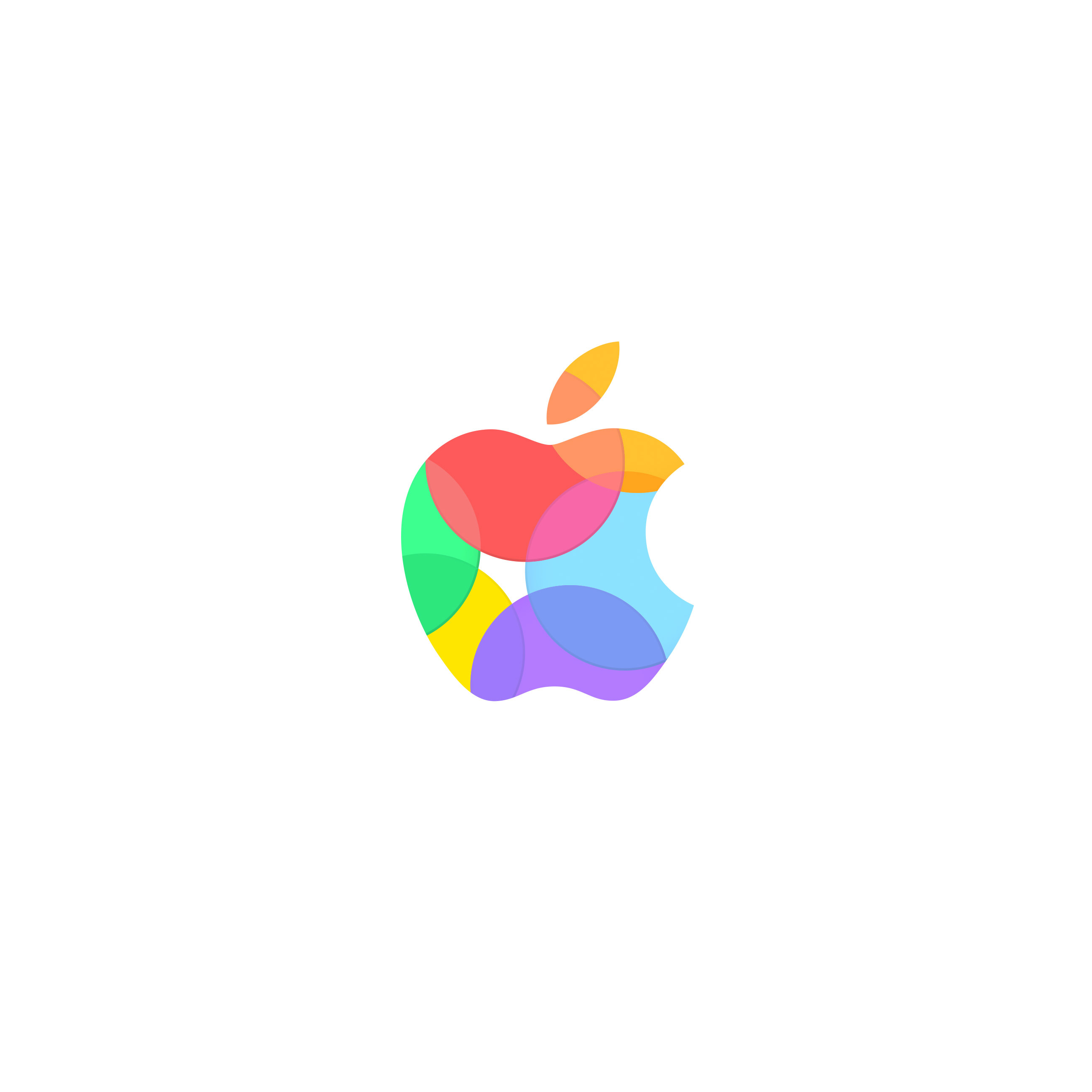 Apple Logo Colorful White Wallpaper Sc Ipad