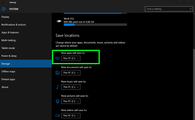How to change location where new apps will install and ...