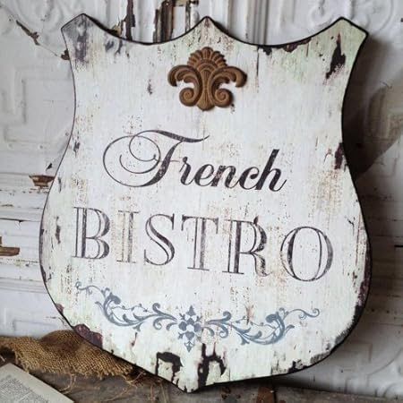 Paris French Bistro Wooden Sign