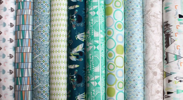 Indian Summer in Spiritlake for Friday's Fabric Giveaway with the Intrepid Thread