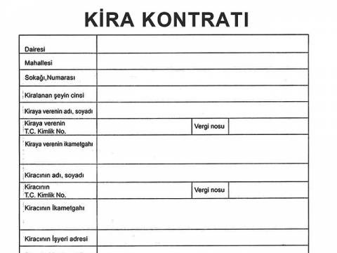 Kira kontratı örneği 2019 pdf