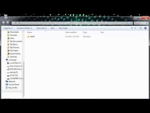 How to create invisible folder whout any software