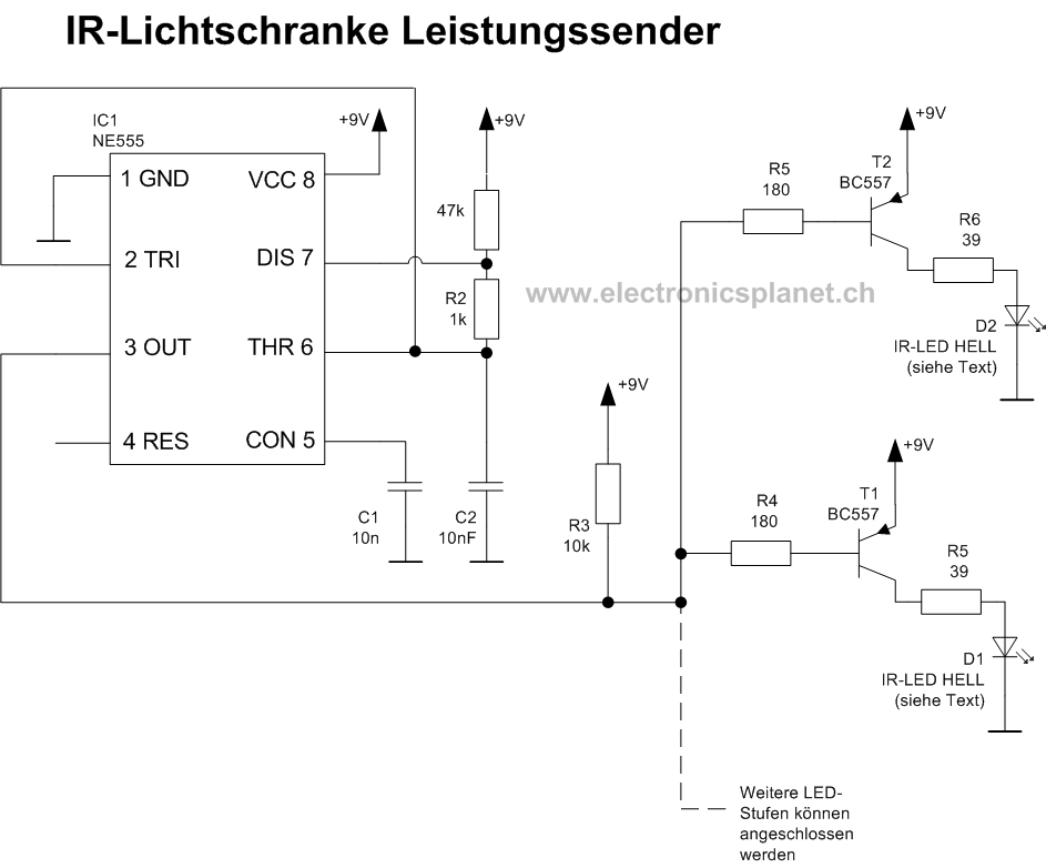 Lichtschranke Schaltplan