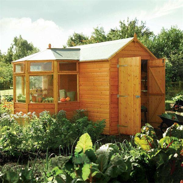 ShedsWarehouse.com Rowlinson 10ft x 10ft Deluxe Corner 