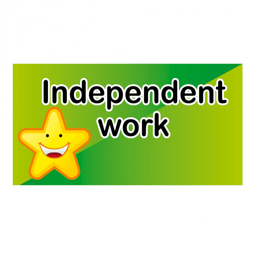 Independent Work Star Stickers  Stickers for Teachers