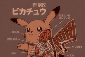 ピカチュウ もグロ可愛く解剖 ポケモン を解剖してみたイラスト 珍曲 コミックソングの館