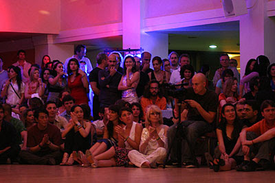 Full tango dancefloor on Tangocamp Greece. Copyright: Henrik Eriksson (henrik@floyfloy.se). The photo may not be published elsewhere without written permission.